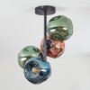 Ripoll Lampa sufitowa, Kula świetlna Niebeieski, Zielony, W kolorze miedzi, 4-punktowe
