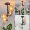 Ripoll Lampa sufitowa, Kula świetlna W kolorze bursztynu, Przezroczysty, Przydymiony, 4-punktowe