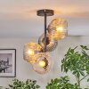 Ripoll Lampa sufitowa, Kula świetlna W kolorze bursztynu, Przezroczysty, Przydymiony, 4-punktowe
