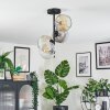 Ripoll Lampa sufitowa, Kula świetlna W kolorze bursztynu, Przezroczysty, Przydymiony, 4-punktowe