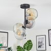 Ripoll Lampa sufitowa, Kula świetlna W kolorze bursztynu, Przezroczysty, Przydymiony, 4-punktowe