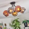 Ripoll lampa sufitowa, kula świetlna chrom, złoty, miedziany, przydymiony, 5-punktowe