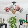 Ripoll lampa sufitowa, kula świetlna chrom, złoty, miedziany, przydymiony, 5-punktowe