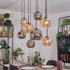 Ripoll Lampa wisząca, Kula świetlna, Lampa wisząca Ecru, Czarny, 8-punktowe