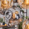 Ripoll Lampa wisząca, Kula świetlna, Lampa wisząca Ecru, Czarny, 8-punktowe