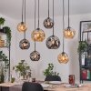 Ripoll Lampa wisząca, Kula świetlna, Lampa wisząca Ecru, Czarny, 8-punktowe