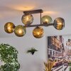 Koyoto lampa sufitowa, kula świetlna niebeieski, złoty, zielony, 6-punktowe