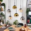 Gastor Lampa wisząca, Kula świetlna, Lampa wisząca W kolorze bursztynu, Złoty, Przezroczysty, Przydymiony, 6-punktowe