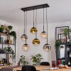 Gastor Lampa wisząca, Kula świetlna, Lampa wisząca W kolorze bursztynu, Złoty, Przezroczysty, Przydymiony, 6-punktowe