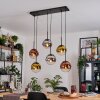 Gastor lampa wisząca, kula świetlna, lampa wisząca chrom, złoty, przezroczysty, miedziany, przydymiony, 6-punktowe