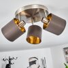 Alsen Lampa Sufitowa Nikiel matowy, 3-punktowe