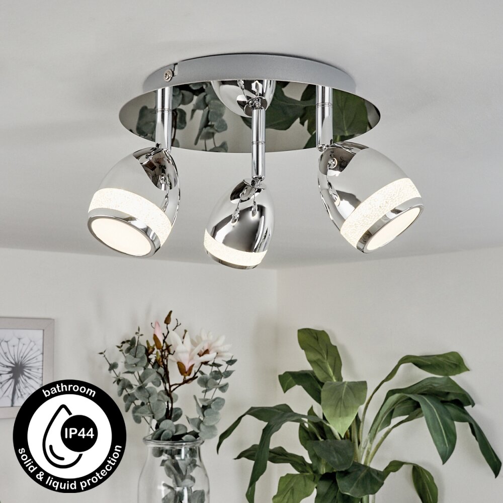 Morges Lampa Sufitowa LED Chrom, 3-punktowe main product photo