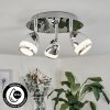 Morges Lampa Sufitowa LED Chrom, 3-punktowe