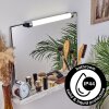 Morges Lampa oświetlająca lustro LED Chrom, Biały, 1-punktowy