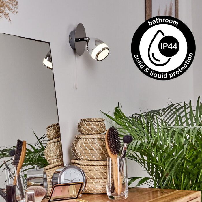 Morges Lampa ścienna LED Chrom, 1-punktowy