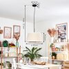 Bassagoda lampa wisząca, lampa wisząca beżowy, biały, 1-punktowy