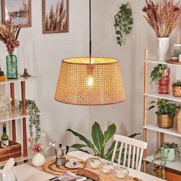 Barcos lampa wisząca, lampa wisząca brązowy, naturalny, 1-punktowy