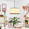 Chellas lampa wisząca, lampa wisząca naturalny, czarny, 1-punktowy