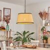 Chellas lampa wisząca, lampa wisząca naturalny, czarny, 1-punktowy