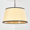 Chellas lampa wisząca, lampa wisząca naturalny, czarny, 1-punktowy