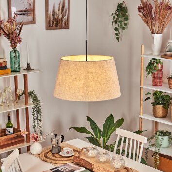 Bassagoda Lampa wisząca, Lampa wisząca beige, Biały, 1-punktowy