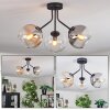 Koyoto Lampa sufitowa, Kula świetlna 42 cm W kolorze bursztynu, Przezroczysty, Przydymiony, 3-punktowe