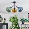 Koyoto Lampa sufitowa, Kula świetlna 42 cm Niebeieski, Złoty, Zielony, Przezroczysty, 3-punktowe