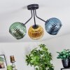 Koyoto Lampa sufitowa, Kula świetlna 42 cm Niebeieski, Złoty, Zielony, Przezroczysty, 3-punktowe