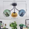 Koyoto Lampa sufitowa, Kula świetlna 42 cm Niebeieski, Złoty, Zielony, Przezroczysty, 3-punktowe