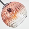 Koyoto Lampa sufitowa, Kula świetlna 42 cm Chrom, Złoty, Przezroczysty, W kolorze miedzi, Przydymiony, 3-punktowe