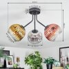 Koyoto Lampa sufitowa, Kula świetlna 42 cm Chrom, Złoty, Przezroczysty, W kolorze miedzi, Przydymiony, 3-punktowe