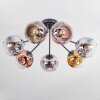 Ripoll lampa sufitowa, kula świetlna chrom, złoty, przezroczysty, miedziany, przydymiony, 7-punktowe