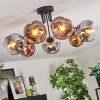 Ripoll Lampa sufitowa, Kula świetlna Chrom, Złoty, Przezroczysty, W kolorze miedzi, Przydymiony, 7-punktowe
