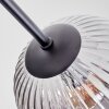 Koyoto lampa sufitowa, kula świetlna 82 cm bursztynowy, przezroczysty, przydymiony, 7-punktowe
