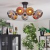Ripoll lampa sufitowa, kula świetlna chrom, złoty, miedziany, przydymiony, 7-punktowe