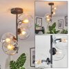 Koyoto lampa sufitowa, kula świetlna przezroczysty, 4-punktowe