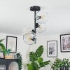 Koyoto lampa sufitowa, kula świetlna przezroczysty, 4-punktowe