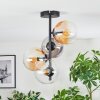 Gastor lampa sufitowa, kula świetlna 32 cm bursztynowy, przezroczysty, przydymiony, 4-punktowe