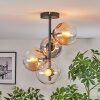 Gastor lampa sufitowa, kula świetlna 32 cm bursztynowy, przezroczysty, przydymiony, 4-punktowe