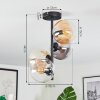 Gastor lampa sufitowa, kula świetlna 32 cm bursztynowy, przezroczysty, przydymiony, 4-punktowe