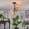 Gastor lampa sufitowa, kula świetlna 32 cm bursztynowy, przezroczysty, przydymiony, 4-punktowe