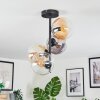 Gastor lampa sufitowa, kula świetlna 32 cm bursztynowy, przezroczysty, przydymiony, 4-punktowe