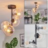 Koyoto lampa sufitowa, kula świetlna 32 cm przezroczysty, 4-punktowe