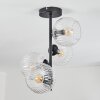 Koyoto lampa sufitowa, kula świetlna 32 cm przezroczysty, 4-punktowe