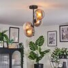 Koyoto lampa sufitowa, kula świetlna 32 cm przezroczysty, przydymiony, 4-punktowe