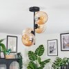 Koyoto lampa sufitowa, kula świetlna bursztynowy, 4-punktowe