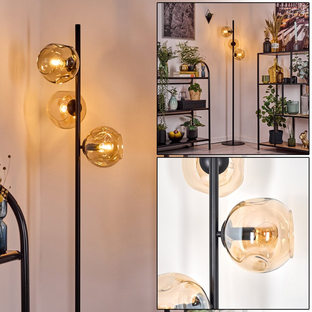 Ripoll Lampa stojąca W kolorze bursztynu, 3-punktowe main product photo
