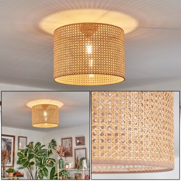 Barcos lampa sufitowa brązowy, naturalny, 1-punktowy