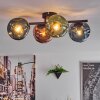 Ripoll lampa sufitowa, kula świetlna niebeieski, zielony, miedziany, 4-punktowe