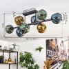 Ripoll Lampa sufitowa, Kula świetlna Niebeieski, Złoty, Zielony, 8-punktowe